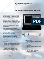 TSA4G1 USB Mini Spectrum Analyzer: Features: Application