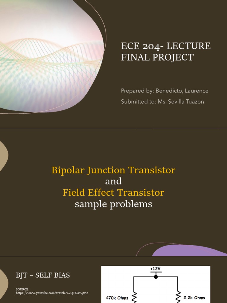BJT and Fet Sample Problems | PDF