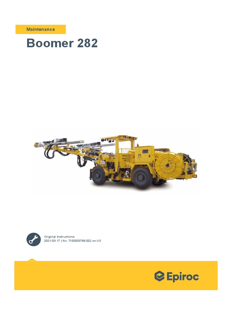 Tis0003768 002 En Us Boomer 282 Maintenance Pdf Pump Brake