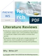 #09 Literature Reviews