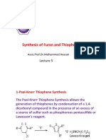 II. A.synthesis of Furan and Thiophene