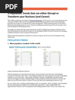 5 Population Trends that can either Disrupt or Transform your Business (and Career)