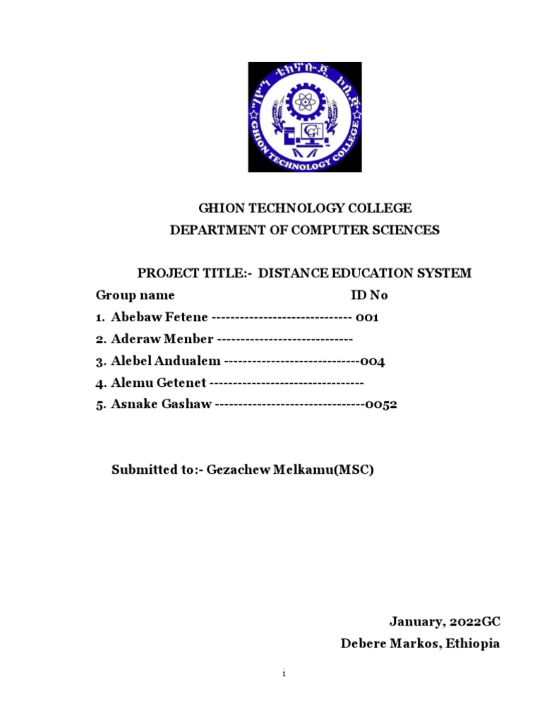 Final Documentation Edite Pdf Use Case Distance Education
