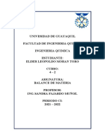 Balance de Materia Con Reacción Química - Preguntas de Actuacion