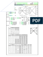 X Braced Frame Analysis Using Finite Element Method: Input Data & Summary