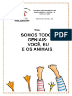 Projeto - Somo Todos Geniais. Voce, Eu e Os Animais