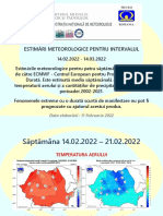 Prognoza Meteo 14 Februarie - 14 Martie 2022