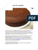 Receta de Torta de Caramelo