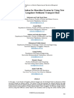 Numerical Simulation For Shoreline Erosion by Using New Formula of Longshore Sediment Transport Rate