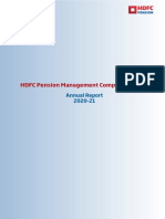 HDFC Pension Management Company Limited: Annual Report 2020-21