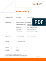 Bid and Tender Policy (Spanish Version)