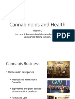 Cannabinoids and Health: Lecture 5: Business Models - Are Marijuana Companies Rolling in Cash?