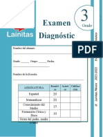 3er Grado - Examen de Diagnóstico (2021-2022)