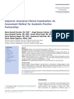 Objective Structured Clinical Examination: An Assessment Method For Academic-Practice Partnerships