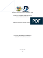 Atividade 2 - Relatório - Reflexão Total e Angulo Limite - Marcello Jhojenny Lopes Silva Almeida