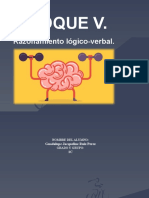 Bloque V. Razonamiento Lógico-Verbal. 23 Noviembre.