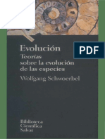 Schwoerbel, Wolfgang. - Evolución. Teorías Sobre La Evolución de Las Especies (Ocr) (1994)