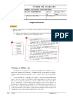 Ficha de Trabalho Píramo e Tisbe