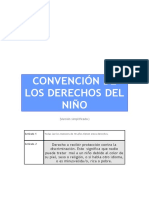 Convencion derechos del Nino (Tabulados -Y complementado-)