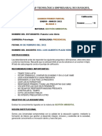 Examen Primer Parcial - Gestion Ambiental - 09 Febrero 22 - Msc. LAPlaza Pamela Leon G