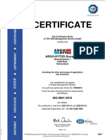 Certificate Matrix ISO 9001 EN