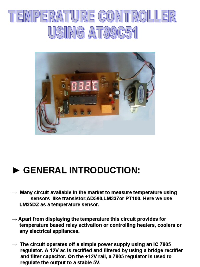 Digital Temperature Controller Circuit | PDF | Electronic Circuits ...
