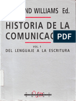 Vol.1 Raymond Williams Ed Et Al Historia de La Comunicacion Vol 1 1981