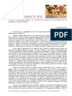 Carta Por El Centenario Del Nacimiento de San Juan Pablo II PDF