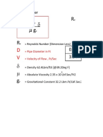 Reynolds Number Calculator & Pipe Flow Formula Sheet