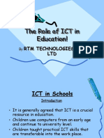 ICT's Crucial Role in Education