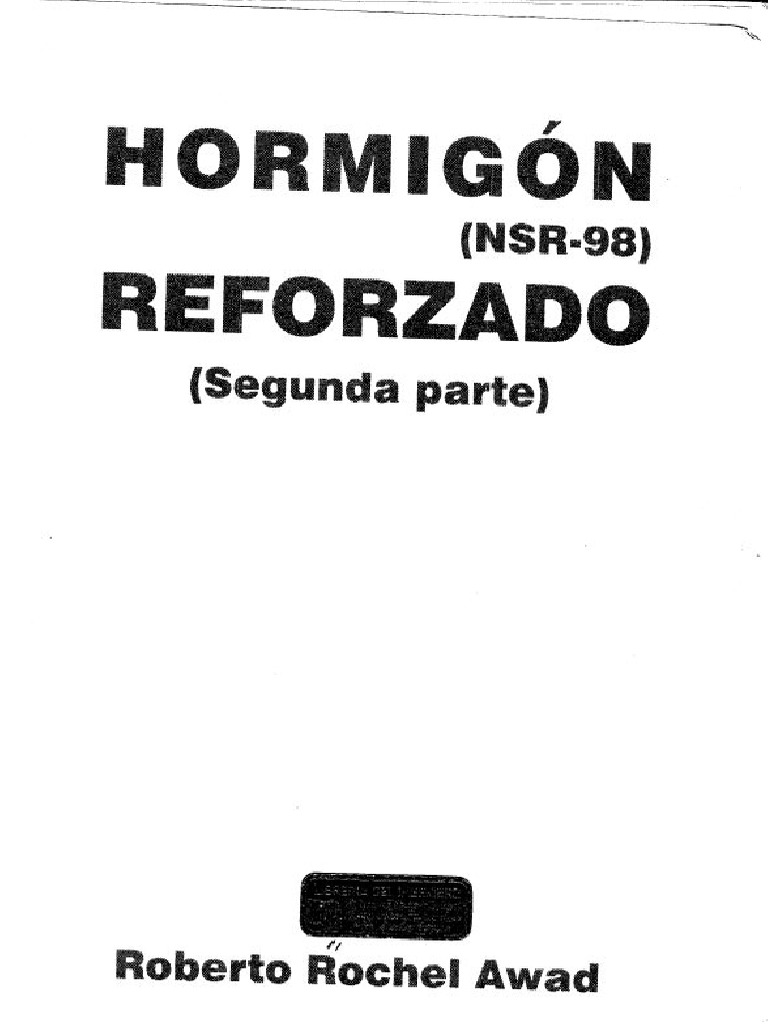 Hormigón Roberto Rochel (Tomo II) . | PDF