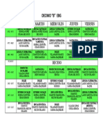 Horario 10º B Presencial 02'2022