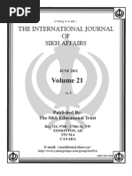 Download Dr Awatar Singh Sekhon INTERNATIONAL JOURNAL OF SIKH AFFAIRS  by Punjab Spectrum SN55829754 doc pdf