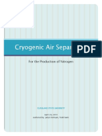 Cryogenic Air Separation For The Production of Nitrogen