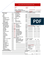 Maintenance Checklist Form