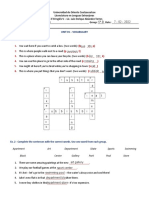 Unit 01 - Vocabulary Ex. 1 - Complete The Crossword