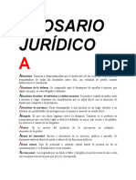 GLOSARIO JURÍDICO -INTRODUCCIÓN AL DERECHO II