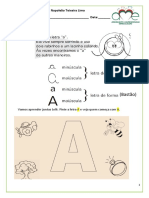 Aprendendo as vogais A E I O U