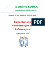 Curso gratuito de administração em enfermagem