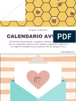 Calendario Avvento Amicizia Da Stampare - Mammafelice