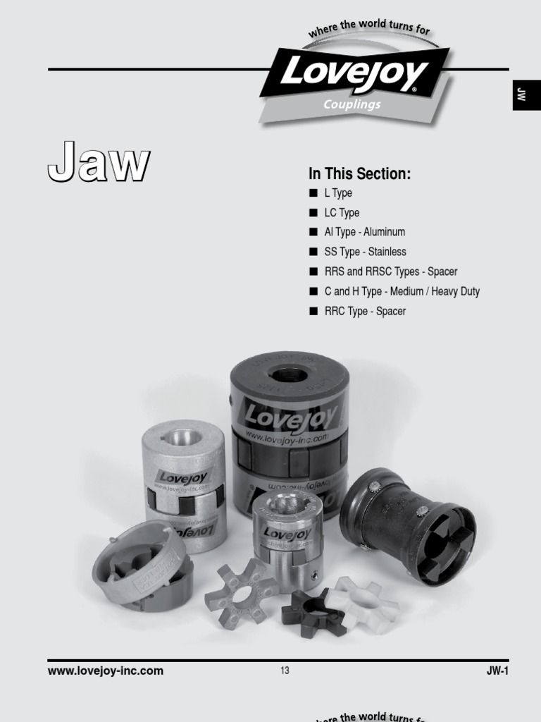 Lovejoy Couplings Electric Motor Horsepower