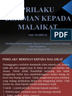 5 Prilaku Beriman Kepada Malaikat