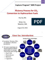 A High-Efficiency Process For CO Conversion To Hydrocarbon Fuels