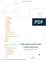 Funciones Continuas y Discontinuas