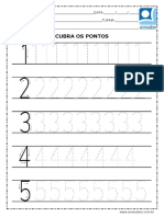 Atividade de Matematica Treine Os Numeros Ed Infantil e 1 Ano