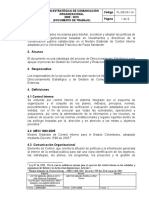 Documentos - Plan Estrategico de Comunicacion Organizacional