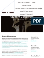 Violin Student Concertos