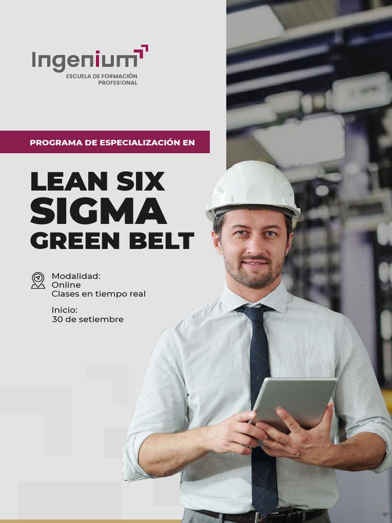 Especialización Lean Six Sigma Green Belt | PDF | Lean Manufacturing ...