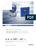 MFC 300 MFC 300 MFC 300 MFC 300: Signal Converter For Mass Flowmeters