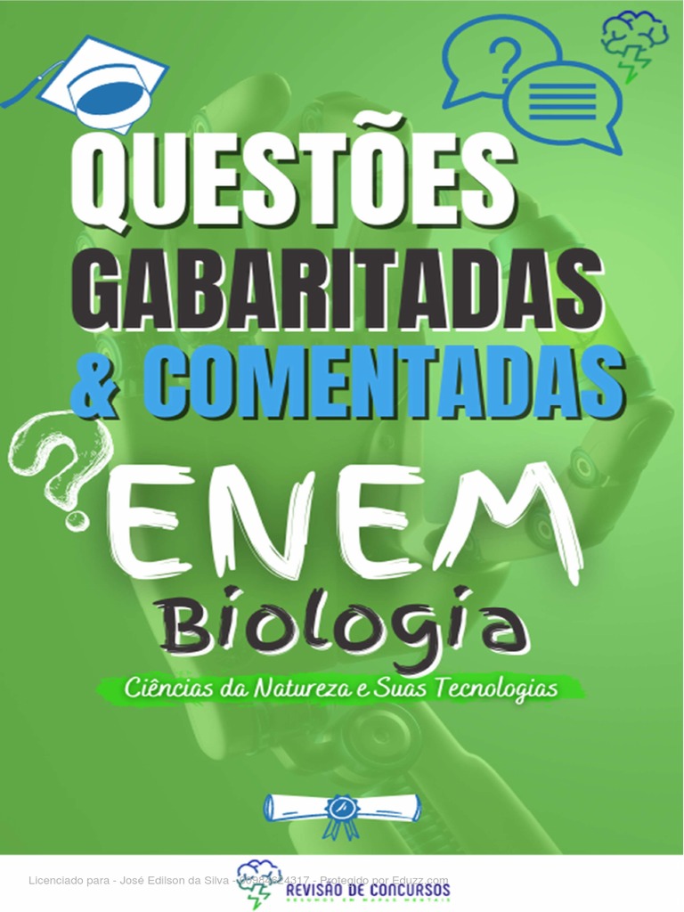 50 Questoes Biologia Enem Caderno de Questoes | PDF | Gene | Distrofia ...